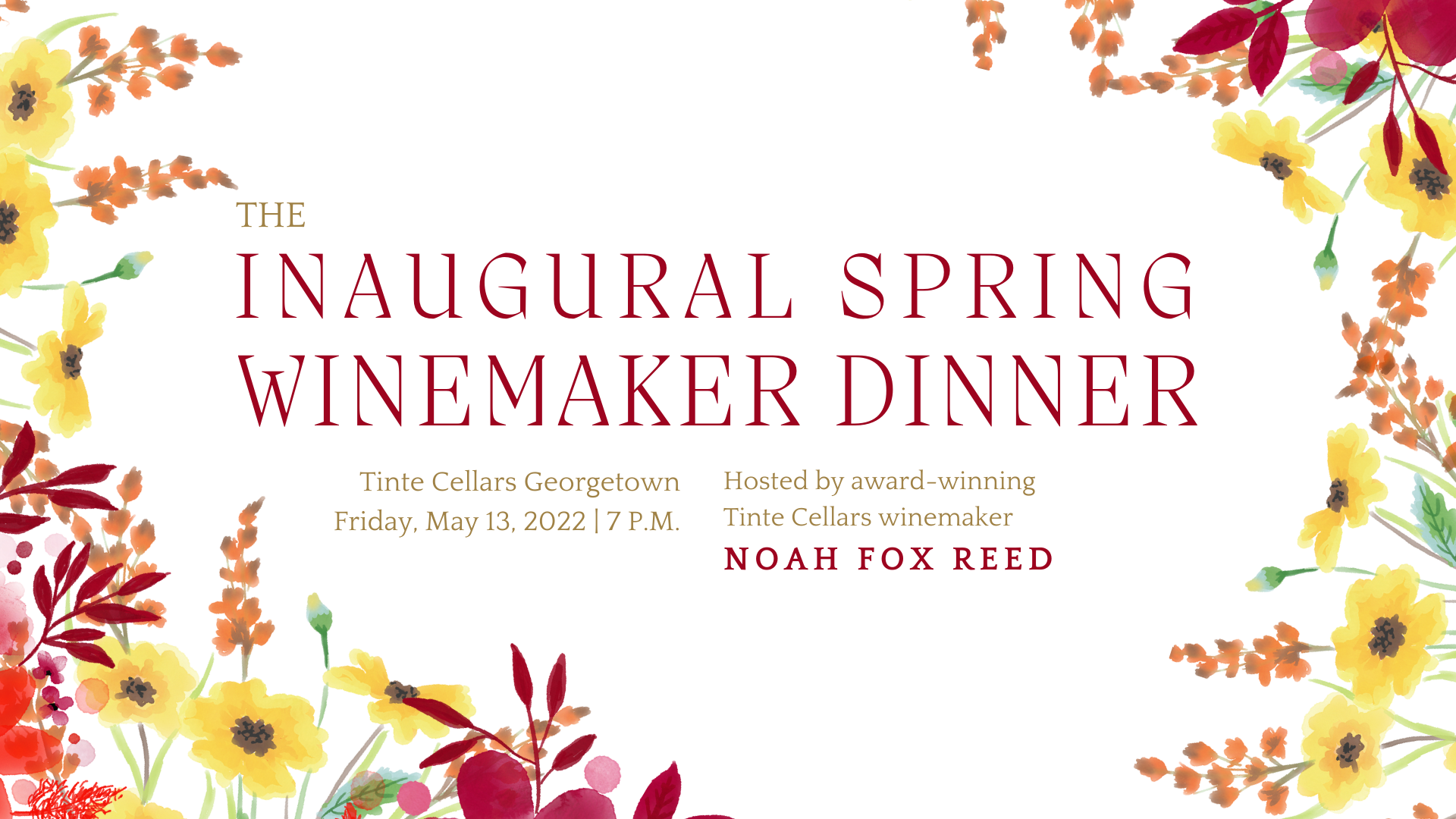 Inaugural Spring Winemaker Dinner