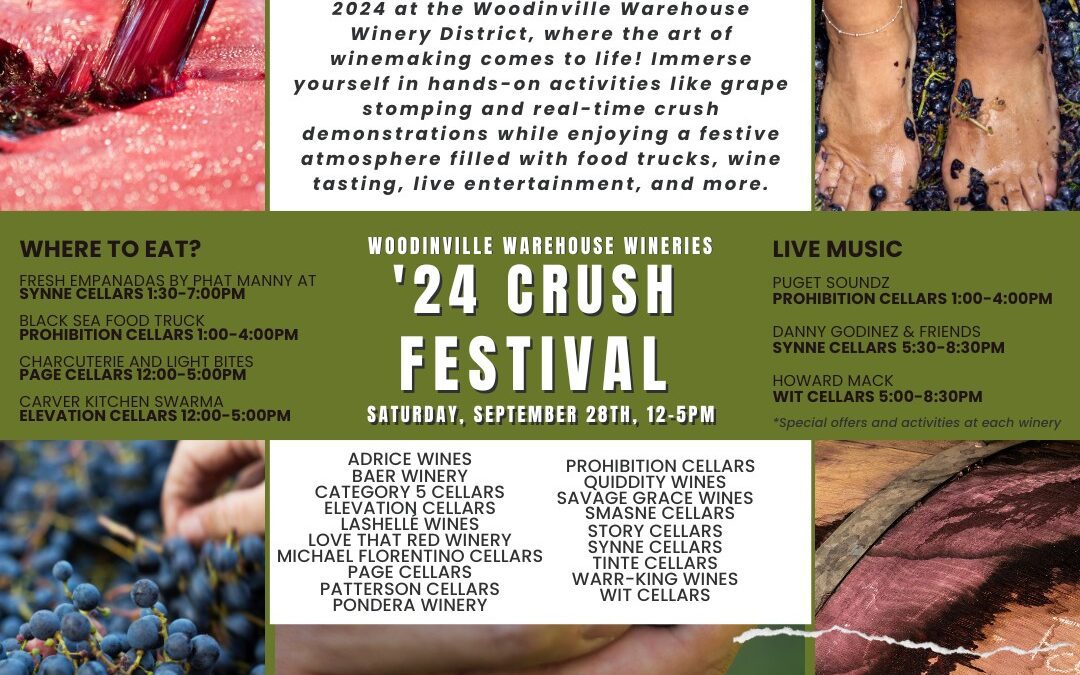 Discover the Excitement of Crush Festival 2024 at the Woodinville Warehouse Winery District